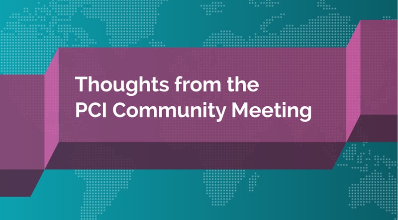 Thoughts from the PCI Community Meeting