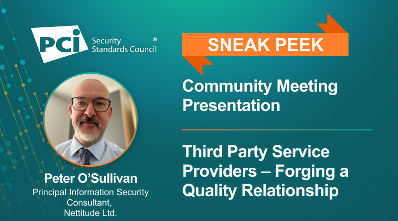 Get a Sneak Peek at a Community Meeting Presentation on Third Party Service Providers – Forging a Quality Relationship