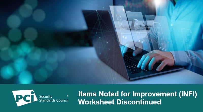 Items Noted for Improvement (INFI) Worksheet Discontinued 